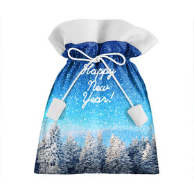 Подарочный 3D мешок с принтом Happy New Year в Курске, 100% полиэстер | Размер: 29*39 см | 2020 | 2021 | happy | new year | быка | гирлянда | дед мороз | елка | зеленый | игрушка | клаус | конфеты | нг | новый год | носок | перчатка | подарок | полосы | рождество | с | санта | сладости | снег | снеговик