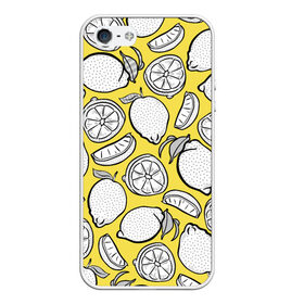Чехол для iPhone 5/5S матовый с принтом Illuminating Lemon в Курске, Силикон | Область печати: задняя сторона чехла, без боковых панелей | 2021 | винтаж | лимоны | ретро | фрукты | цвет года