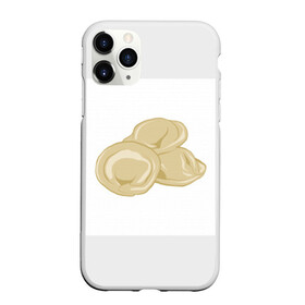 Чехол для iPhone 11 Pro матовый с принтом Кепка в Курске, Силикон |  | Тематика изображения на принте: белая кепка | кепка | пельмени. | пельмень