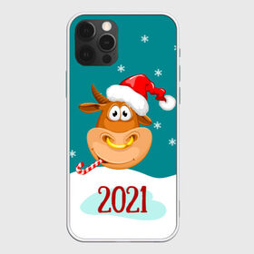 Чехол для iPhone 12 Pro Max с принтом 2021 Год быка в Курске, Силикон |  | 2021 | 7 января | bull | newyear | santa | бык | быки | бычок | год быка | дед мороз | корова | новогодние каникулы | новогодние праздники | новый 2021 | новый год | новый год 2021 | рождество | сани | санта | санта клаус