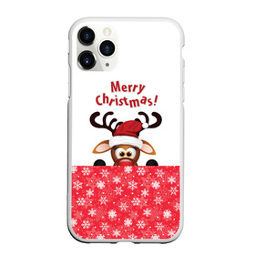 Чехол для iPhone 11 Pro Max матовый с принтом Merry Christmas в Курске, Силикон |  | Тематика изображения на принте: christmas | merry christmas | santa claus | дед мороз | ёлка | новогодние олени | новый год | оленёнок бэмби | оленёнок рудольф | орнамент | с новым годом | санта клаус | свитер с оленями | снегурочка | снежинки | узоры