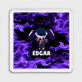 Магнит 55*55 с принтом BRAWL STARS EDGAR в Курске, Пластик | Размер: 65*65 мм; Размер печати: 55*55 мм | 8 bit | 8 бит | brawl | brawl stars | crow | edgar | leon | stars | бравл | бравл старс | браво старс | едгар | игра | компьютерная | леон | огонь | онлайн | старс | эдгар