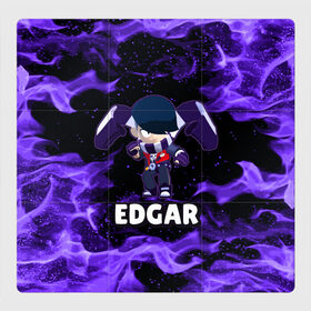 Магнитный плакат 3Х3 с принтом BRAWL STARS EDGAR в Курске, Полимерный материал с магнитным слоем | 9 деталей размером 9*9 см | 8 bit | 8 бит | brawl | brawl stars | crow | edgar | leon | stars | бравл | бравл старс | браво старс | едгар | игра | компьютерная | леон | огонь | онлайн | старс | эдгар