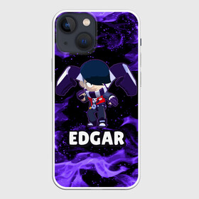 Чехол для iPhone 13 mini с принтом BRAWL STARS EDGAR в Курске,  |  | 8 bit | 8 бит | brawl | brawl stars | crow | edgar | leon | stars | бравл | бравл старс | браво старс | едгар | игра | компьютерная | леон | огонь | онлайн | старс | эдгар