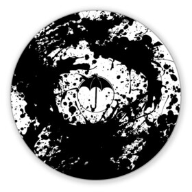Коврик для мышки круглый с принтом Академия Амбрелла в Курске, резина и полиэстер | круглая форма, изображение наносится на всю лицевую часть | netflix | the umbrella academy | академия амбрелла | зонт | кино | сериал | супергерои
