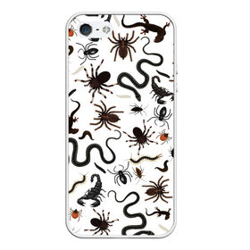 Чехол для iPhone 5/5S матовый с принтом Жуткие насекомые в Курске, Силикон | Область печати: задняя сторона чехла, без боковых панелей | арт | белый | живность | животные | жук | жуткие насекомые | жуть | змея | клоп | набор насекомых | опарыш | паразит | паук | пиявка | рисунок | сколопендра | скорпион | таракан | фон | червь | ядовитый