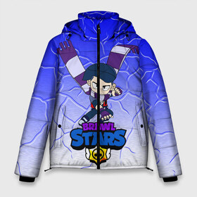 Мужская зимняя куртка 3D с принтом Brawl Stars Эдгар в Курске, верх — 100% полиэстер; подкладка — 100% полиэстер; утеплитель — 100% полиэстер | длина ниже бедра, свободный силуэт Оверсайз. Есть воротник-стойка, отстегивающийся капюшон и ветрозащитная планка. 

Боковые карманы с листочкой на кнопках и внутренний карман на молнии. | bibi | brawl stars | byron | crow | edgar | edgar brawl stars | kolett | leon | spike | sprout | surge | байрон | боец | бравл старс | бравлер | вольт | герои | девочкам | детям | колетт | леон | логотипы игр | мальчикам | персонажи игр |