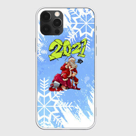 Чехол для iPhone 12 Pro Max с принтом Злой Дед Мороз в Курске, Силикон |  | 2021 | christmas | merry | быка | год | дед | композитор | мороз | музыка | новогодняя | новый | новый год | трезвый