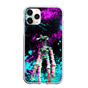 Чехол для iPhone 11 Pro Max матовый с принтом Siren Head - Ultra Glitch в Курске, Силикон |  | glitch | glitch siren head | rgb | siren head | sirena | глитч | глич | ретро | сирейноголовый | сирена | сиреноголовый