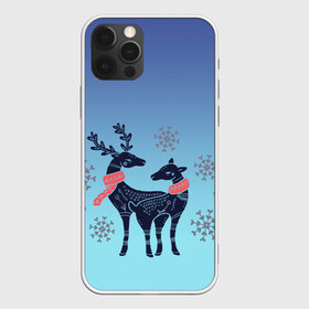 Чехол для iPhone 12 Pro Max с принтом пара оленей снежинки зима в Курске, Силикон |  | арт | градиент | зверь | зима | зимний | мультяшный | новый год | олененок | олень | орнамент | пара | праздник | рисунок | рога | рожки | символ | снежинки | узор