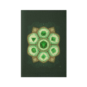 Обложка для паспорта матовая кожа с принтом DnD Dices - Clever в Курске, натуральная матовая кожа | размер 19,3 х 13,7 см; прозрачные пластиковые крепления | Тематика изображения на принте: clever | dices | dnd | dungeons dragons | днд | игра | клевер | кубик