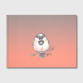 Альбом для рисования с принтом акварельная птица на ветке в Курске, 100% бумага
 | матовая бумага, плотность 200 мг. | 