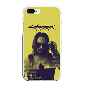 Чехол для iPhone 7Plus/8 Plus матовый с принтом Cyberpunk 2077 в Курске, Силикон | Область печати: задняя сторона чехла, без боковых панелей | 2077 | action | cyberpunk | cyberpunk 2077 | rpg | игра | киану ривз | киберпанк | найт сити | рпг