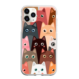 Чехол для iPhone 11 Pro матовый с принтом Котики мультяшные в Курске, Силикон |  | cat | cats | cosmos | kitten | mem | memes | rose | roses | глаза | глазки | киска | космос | кот | котёнок | котик | котики | котэ | котята | кошак | кошка | кошки | красивая | мем | мемчики | милая | прикольная | розы | светлая