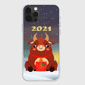 Чехол для iPhone 12 Pro Max с принтом Бык с подарками 2021 в Курске, Силикон |  | 2021 | 7 января | bull | newyear | santa | бык | быки | бычок | год быка | дед мороз | корова | новогодние каникулы | новогодние праздники | новый 2021 | новый год | новый год 2021 | рождество | сани | санта | санта клаус