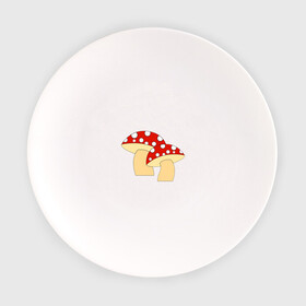 Тарелка с принтом Грибы в Курске, фарфор | диаметр - 210 мм
диаметр для нанесения принта - 120 мм | горох | грибы | картинки | круги | лес | мухомор | осень | позитив | популярные | прикольные