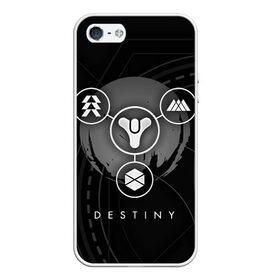 Чехол для iPhone 5/5S матовый с принтом DESTINY в Курске, Силикон | Область печати: задняя сторона чехла, без боковых панелей | Тематика изображения на принте: beyond light | destiny | destiny 2 | дестини | игры