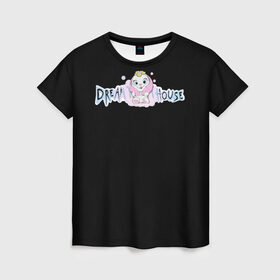 Женская футболка 3D с принтом Диана Астер DREAMTEAM HOUSE в Курске, 100% полиэфир ( синтетическое хлопкоподобное полотно) | прямой крой, круглый вырез горловины, длина до линии бедер | dreamteam | dreamteamhouse | tiktok | wildjam | диана астер | дримтим