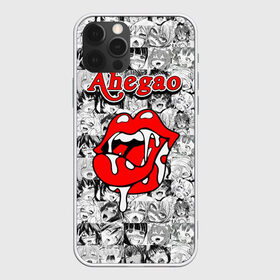 Чехол для iPhone 12 Pro Max с принтом Ahegao в Курске, Силикон |  | Тематика изображения на принте: ahegao | manga | ахегао | комиксы | лицо | манга | паттрен | чернобелый | эмоции