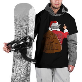 Накидка на куртку 3D с принтом Santa claus в Курске, 100% полиэстер |  | 2020 | 2021 | claus | happy new year | new ear | santa | santa claus | snow | winter | year | год | новый | новый год