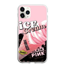 Чехол для iPhone 11 Pro Max матовый с принтом BLACKPINK ICE CREAM в Курске, Силикон |  | black pink | blackpink | ice cream | k pop | блэкпинк | дженни | джису | к поп | лиса | розэ