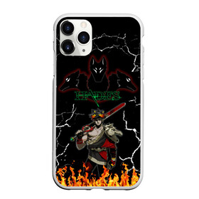 Чехол для iPhone 11 Pro матовый с принтом Hades в Курске, Силикон |  | cracks | dark | fire | game | game   hades | hades | hades print | hades t shirt | zagreus | zagreus print | загрей | игра | игра   hades | кофта hades | огонь | принт hades | принт загрей | темный | трехглавый цербер | трещины | футболка 