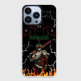 Чехол для iPhone 13 Pro с принтом Hades в Курске,  |  | cracks | dark | fire | game | game   hades | hades | hades print | hades t shirt | zagreus | zagreus print | загрей | игра | игра   hades | кофта hades | огонь | принт hades | принт загрей | темный | трехглавый цербер | трещины | футболка 