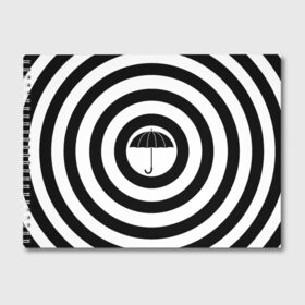 Альбом для рисования с принтом Узор Академия Амбрелла в Курске, 100% бумага
 | матовая бумага, плотность 200 мг. | академия | амбрелла | белый | зонт | полосы | узор | фильм | черный