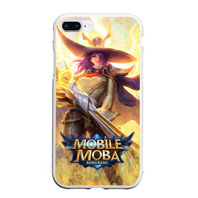 Чехол для iPhone 7Plus/8 Plus матовый с принтом Mobile legends в Курске, Силикон | Область печати: задняя сторона чехла, без боковых панелей | 5v5 | bang bang | dota | game | heroes | kill | legends | moba | mobile | mobile legends | mobile moba | pvp | герои | дота | игра | легенда | моба | мобла