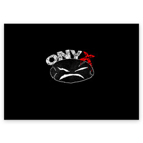 Поздравительная открытка с принтом Onyx в Курске, 100% бумага | плотность бумаги 280 г/м2, матовая, на обратной стороне линовка и место для марки
 | Тематика изображения на принте: fredro starr | onyx | rap | sonny seeza | sticky fingaz | оникс | рэп