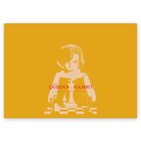 Поздравительная открытка с принтом Ход королевы в Курске, 100% бумага | плотность бумаги 280 г/м2, матовая, на обратной стороне линовка и место для марки
 | Тематика изображения на принте: the queens gambit | графика | девушка | королева | шахматы