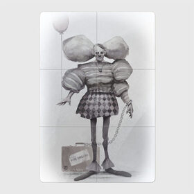 Магнитный плакат 2Х3 с принтом Sad Clown в Курске, Полимерный материал с магнитным слоем | 6 деталей размером 9*9 см | 