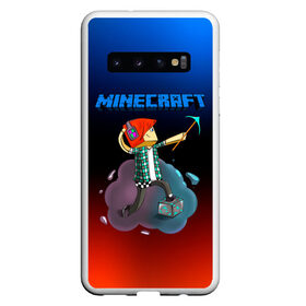 Чехол для Samsung Galaxy S10 с принтом Minecraft в Курске, Силикон | Область печати: задняя сторона чехла, без боковых панелей | Тематика изображения на принте: minecraft | алекс | белый | блоки | ведьма | взрывчатка | визера | волк | гаст | добывать | дракон | зеленый куб | зомби | игра | крафт | крипер | кубики | лошадка | майн | майнкрафт | манкрафт | овечка | оцелот