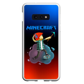 Чехол для Samsung S10E с принтом Minecraft в Курске, Силикон | Область печати: задняя сторона чехла, без боковых панелей | minecraft | алекс | белый | блоки | ведьма | взрывчатка | визера | волк | гаст | добывать | дракон | зеленый куб | зомби | игра | крафт | крипер | кубики | лошадка | майн | майнкрафт | манкрафт | овечка | оцелот