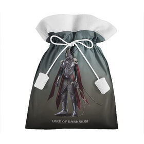 Подарочный 3D мешок с принтом Lord of darkness в Курске, 100% полиэстер | Размер: 29*39 см | доспехи | красный | повелитель | темный