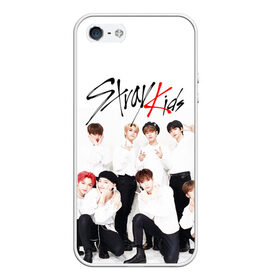 Чехол для iPhone 5/5S матовый с принтом STRAY KIDS в Курске, Силикон | Область печати: задняя сторона чехла, без боковых панелей | Тематика изображения на принте: bang chan | changbin | felix | han | hyunjin | i.n. | k pop | lee know | seungmin | skz | stray kids | идолы | к поп