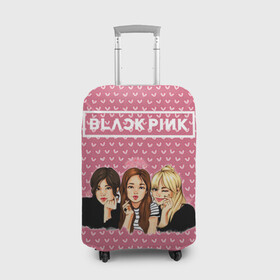 Чехол для чемодана 3D с принтом BlackPink в Курске, 86% полиэфир, 14% спандекс | двустороннее нанесение принта, прорези для ручек и колес | blackpink | blink | bts | exo | icecream | jennie | jisoo | korea | kpop | lisa | love | rose | блекпинк | девушки | корея | кпоп | музыка