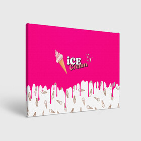 Холст прямоугольный с принтом Ice Cream BlackPink в Курске, 100% ПВХ |  | blackpink | blink | bts | exo | icecream | jennie | jisoo | korea | kpop | lisa | love | rose | блекпинк | девушки | корея | кпоп | музыка