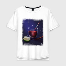 Мужская футболка хлопок Oversize с принтом Holiday Cocktail в Курске, 100% хлопок | свободный крой, круглый ворот, “спинка” длиннее передней части | Тематика изображения на принте: коктейль | напиток | праздничный