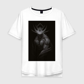 Мужская футболка хлопок Oversize с принтом Moth в Курске, 100% хлопок | свободный крой, круглый ворот, “спинка” длиннее передней части | бабочка | мотылек | ночная | хоррор