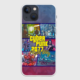 Чехол для iPhone 13 mini с принтом Cyberpunk 2077 Night City в Курске,  |  | city | cyberpunk | night | андроид | антропоморф | ви | джонни | киану | киберпанк | киборг | найт | ривз | робот | сильверхенд | сити | цири