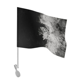 Флаг для автомобиля с принтом Аста в Курске, 100% полиэстер | Размер: 30*21 см | asta | black clover | акума | аста | демон | пятилистник | черный клевер