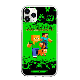 Чехол для iPhone 11 Pro Max матовый с принтом Minecraft в Курске, Силикон |  | Тематика изображения на принте: minecraft | алекс | белый | блоки | взрывчатка | визера | гаст | добывать | дракон | зеленая | зеленый куб | зомби | игра | кирка | крафт | крипер | кубики | лошадка | майн | майнкрафт | манкрафт | меч | оцелот