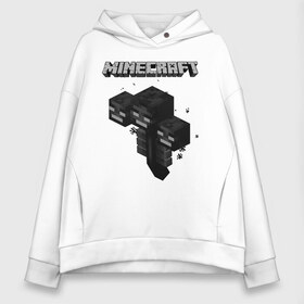 Женское худи Oversize хлопок с принтом Minecraft в Курске, френч-терри — 70% хлопок, 30% полиэстер. Мягкий теплый начес внутри —100% хлопок | боковые карманы, эластичные манжеты и нижняя кромка, капюшон на магнитной кнопке | minecraft | алекс | белый | блоки | ведьма | взрывчатка | визера | волк | гаст | добывать | дракон | зеленый куб | зомби | игра | крафт | крипер | кубики | лошадка | майн | майнкрафт | манкрафт | овечка | оцелот