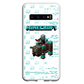 Чехол для Samsung Galaxy S10 с принтом Minecraft в Курске, Силикон | Область печати: задняя сторона чехла, без боковых панелей | Тематика изображения на принте: minecraft | алекс | белый | блоки | ведьма | взрывчатка | визера | волк | гаст | добывать | дракон | зеленый куб | зомби | игра | крафт | крипер | кубики | лошадка | майн | майнкрафт | манкрафт | овечка | оцелот