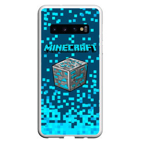 Чехол для Samsung Galaxy S10 с принтом Minecraft в Курске, Силикон | Область печати: задняя сторона чехла, без боковых панелей | minecraft | алекс | белый | блоки | ведьма | взрывчатка | визера | волк | гаст | добывать | дракон | зеленый куб | зомби | игра | крафт | крипер | кубики | лошадка | майн | майнкрафт | манкрафт | овечка | оцелот