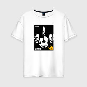 Женская футболка хлопок Oversize с принтом Half-life Combine в Курске, 100% хлопок | свободный крой, круглый ворот, спущенный рукав, длина до линии бедер
 | 