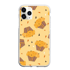 Чехол для iPhone 11 Pro Max матовый с принтом Капкейки на желтом фоне в Курске, Силикон |  | еда | желтый | капкейки | кондитер | оранжевый | паттерн | пирожное | повар | сладости | узор | хеллоуин