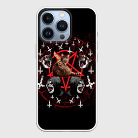 Чехол для iPhone 13 Pro с принтом Satanic Cat в Курске,  |  | satan | киска | кот | кот мем | кошечка | кошка | кошки и коты | лиса | лисы | мем | мемы | с кошкой | сатана