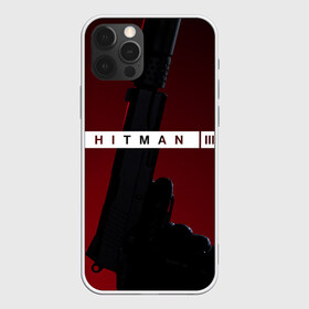 Чехол для iPhone 12 Pro Max с принтом Hitman III в Курске, Силикон |  | hitman | hitman 3 | hitman iii | красный | надпись | пистолет | хитман | хитман 3